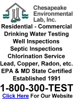 Water Testing Queen Anne's County MD - Located in Stevensville, Kent Island, MD -  Click Here To Visit Our Website